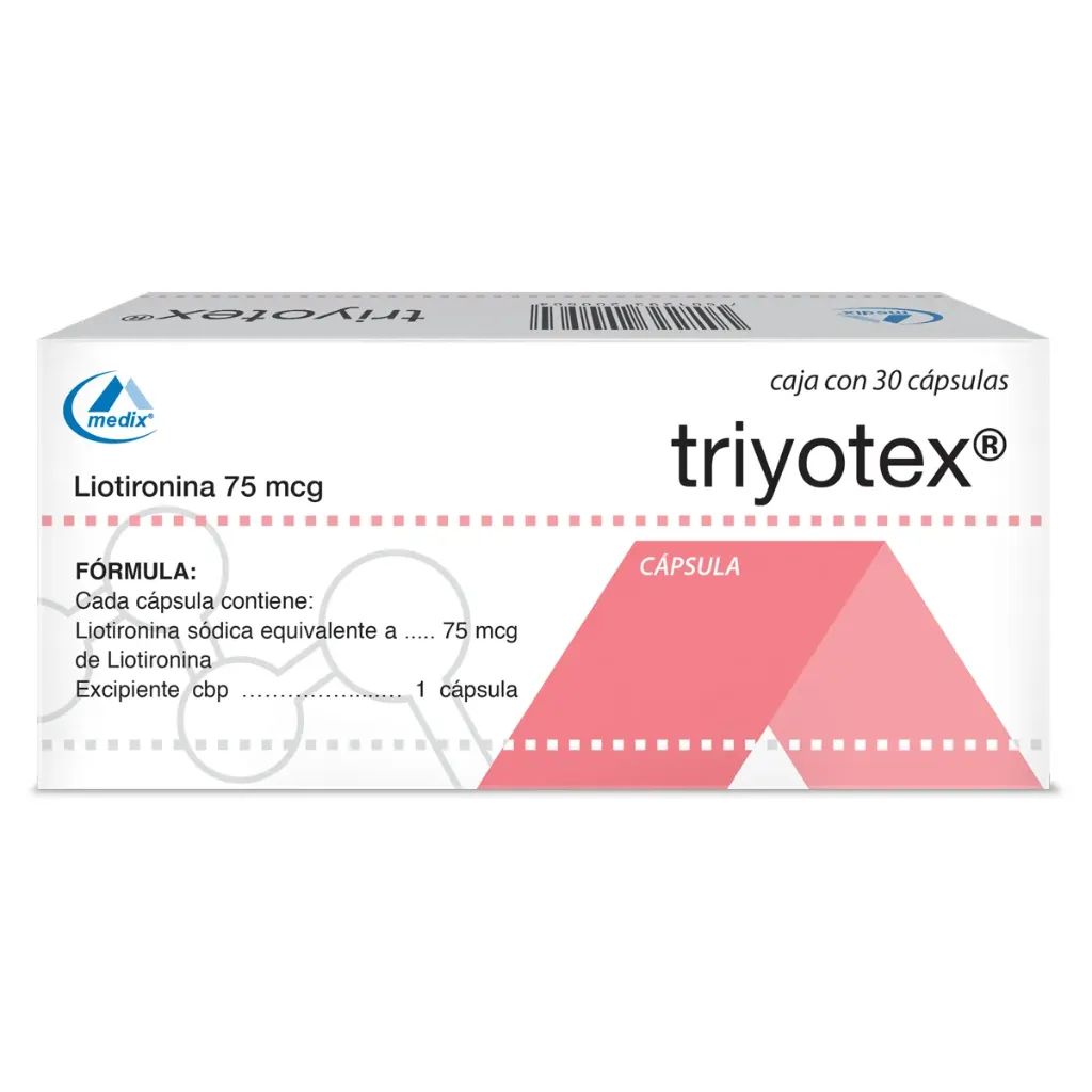 Triyotex 75 Mcg 30 Cápsulas 