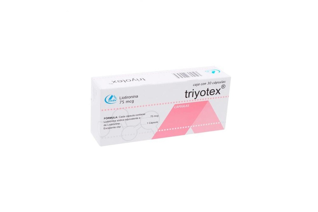 Triyotex 75 Mcg 30 Cápsulas 