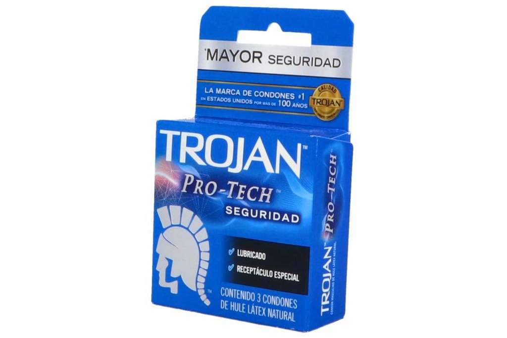 Trojan Clásico-Enz Condón Lubricado Caja Con 3 Condones