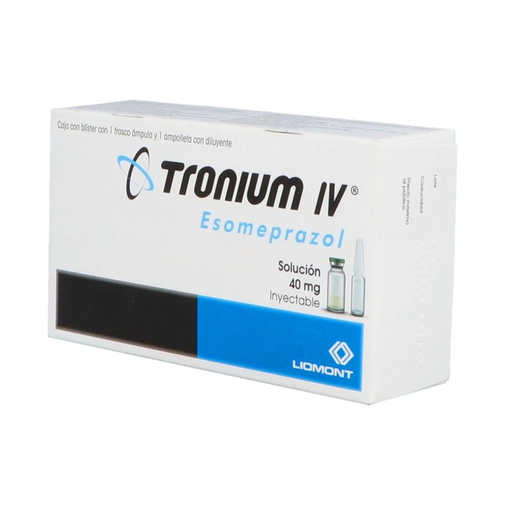 Tronium IV 40 Mg Solución Inyectable Frasco Ámpula y Ampolleta 