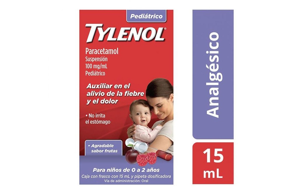 Tylenol Pediátrico Cereza Gotas 15 Ml 