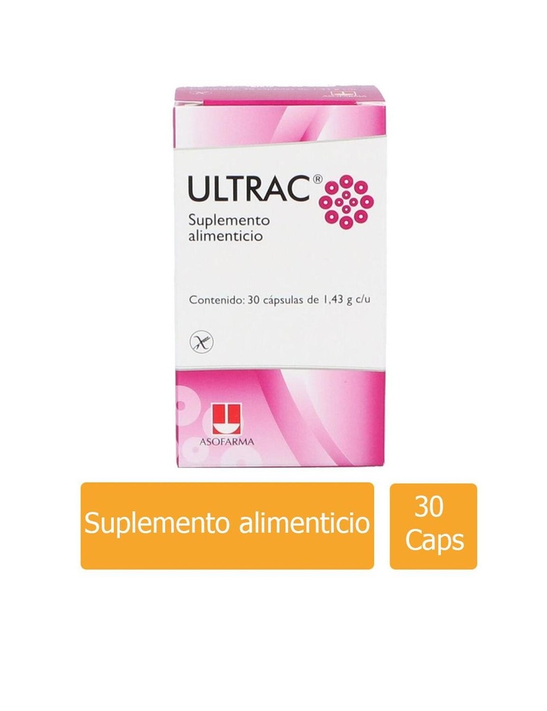 Ultrac 1.43 G Caja Con 30 Cápsulas