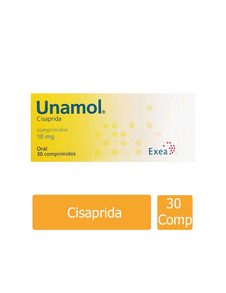 Unamol 10 Mg 30 Comprimidos 