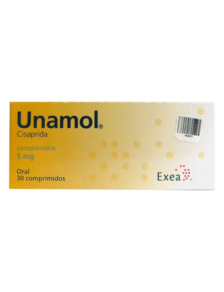 Unamol 5 Mg 30 Comprimidos 