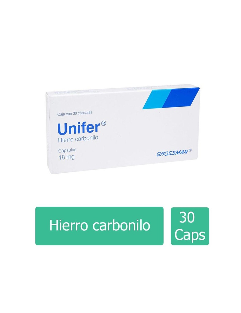 Unifer 18 Mg 30 Cápsulas 