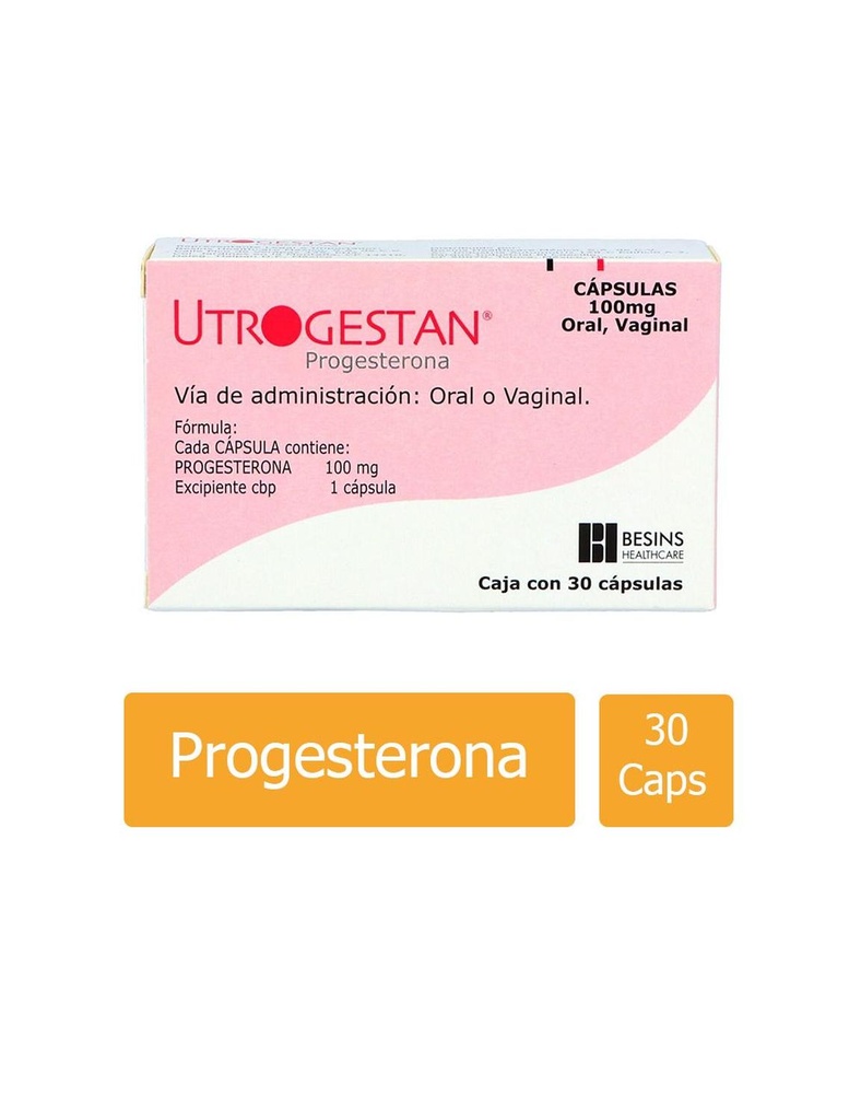 Utrogestan 100 Mg 30 Cápsulas 