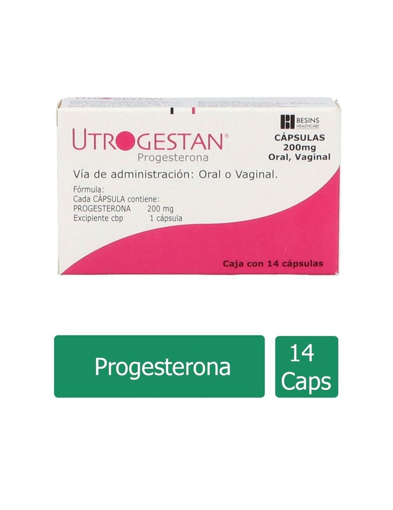 Utrogestan 200 Mg 14 Cápsulas 