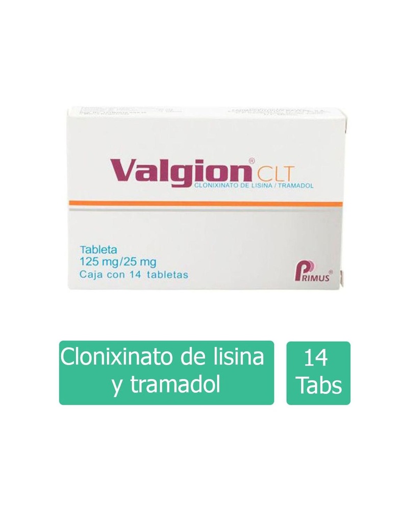 Valgion CTL 125/25 Mg 14 Tabletas 