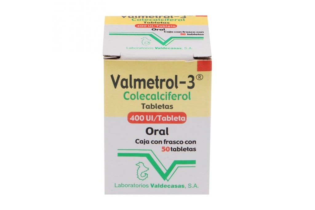 Valmetrol-3 400 Ui Frasco Con 50 Tabletas