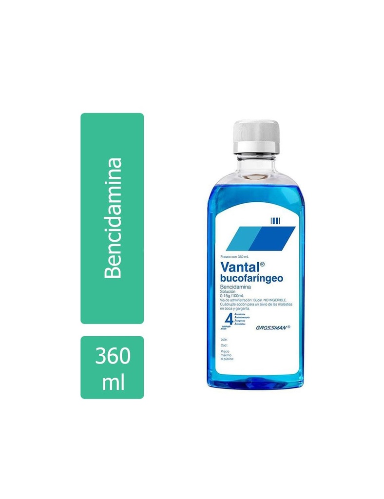 Vantal Bucofaríngeo Solución 360 Ml 