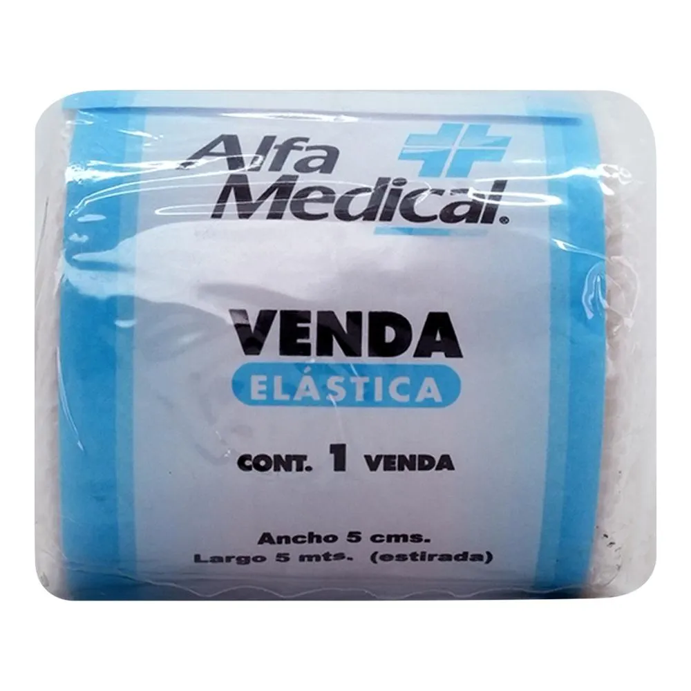 Venda Elástica Alfa Medical 5 Cm X 5 M 