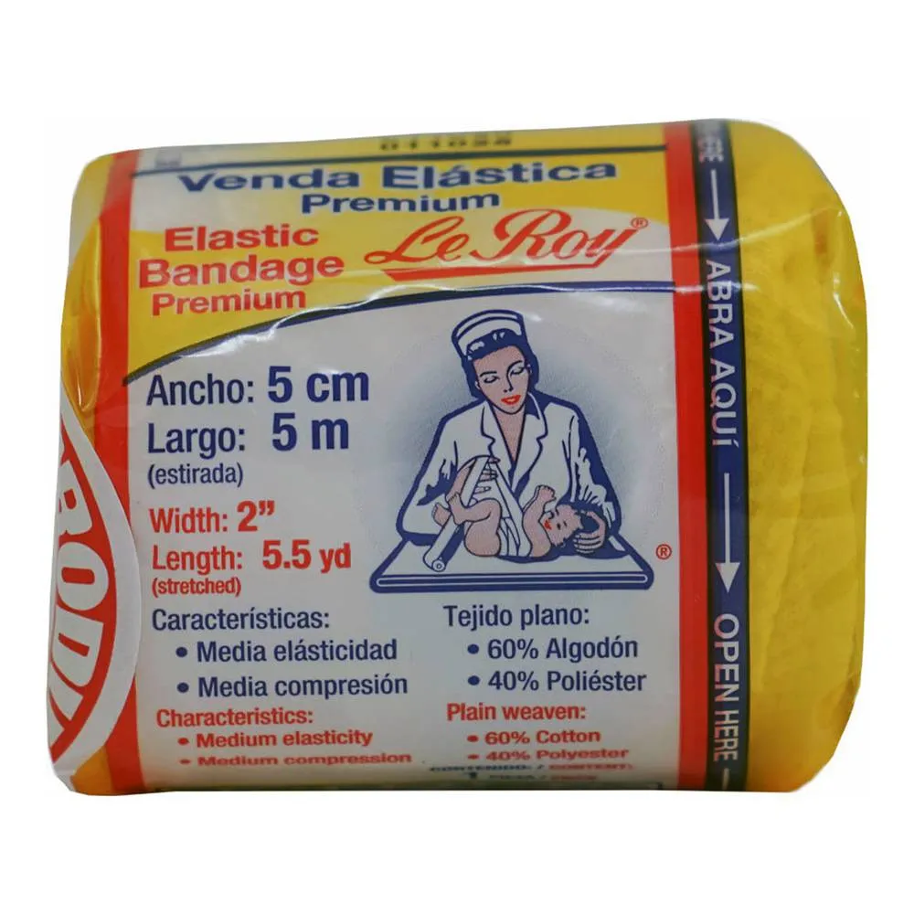 Venda Elástica Le Roy 5 Cm X 5 M 