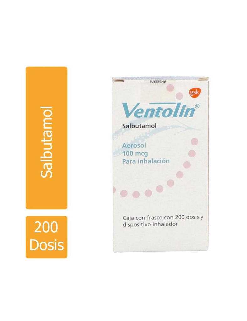 Ventolin Suspensión 200 Dosis 