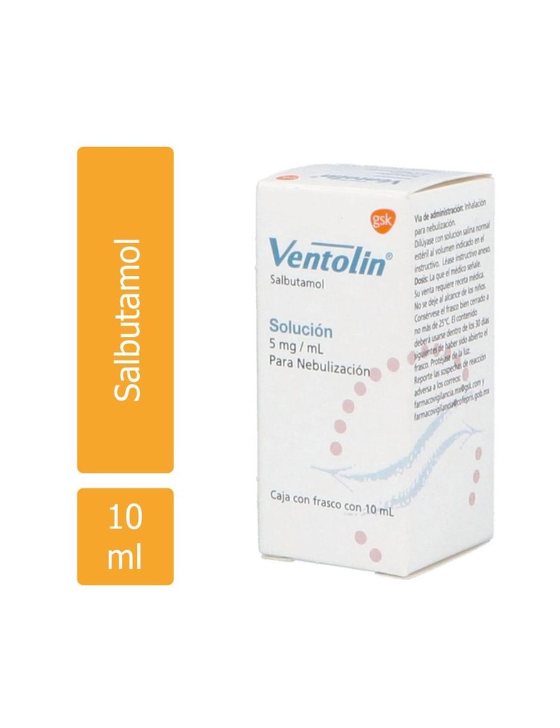 Ventolin 5 Mg Solución 10 Ml 
