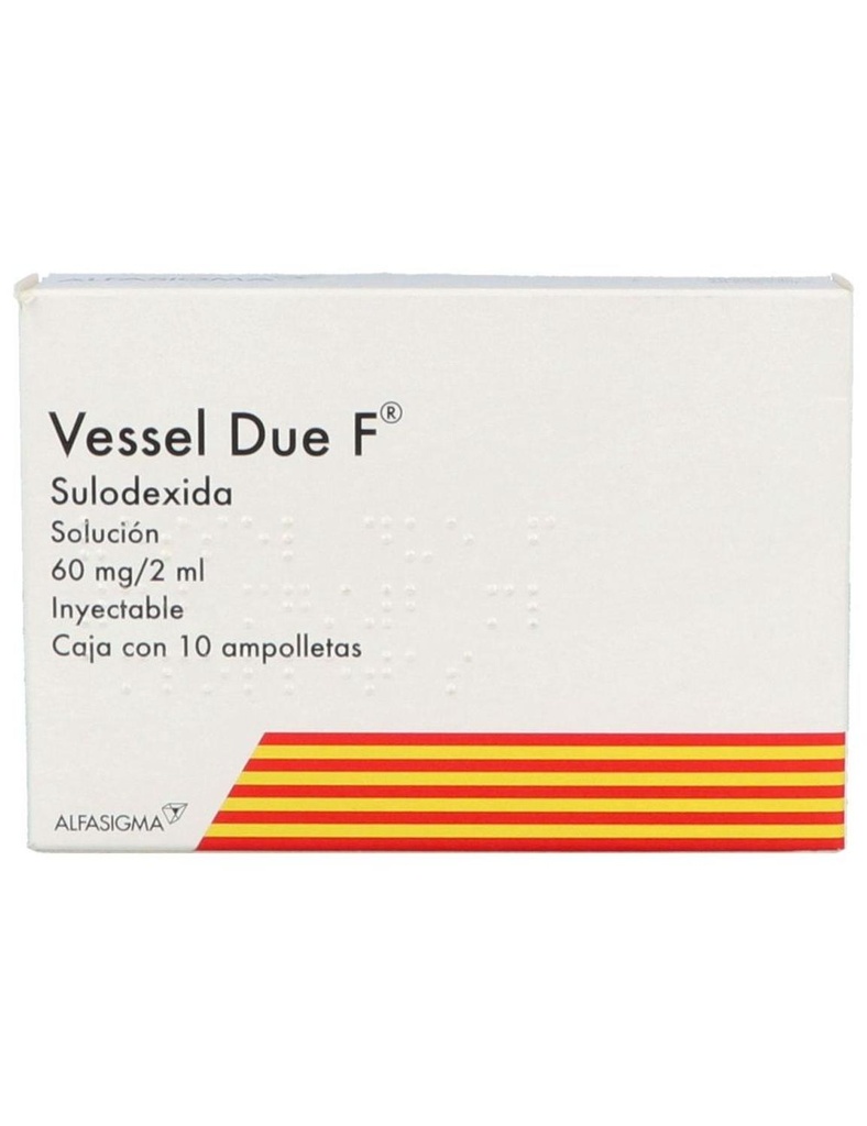 Vessel Due F 60 Mg/2 Ml 10 Solución Inyectable 2 Ml 