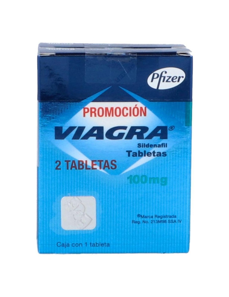 Viagra 100 Mg 2 Tabletas Recubiertas 