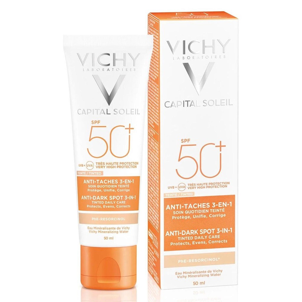 Bloqueador Soleil Anti Manchas 3 En 1 50 Ml 