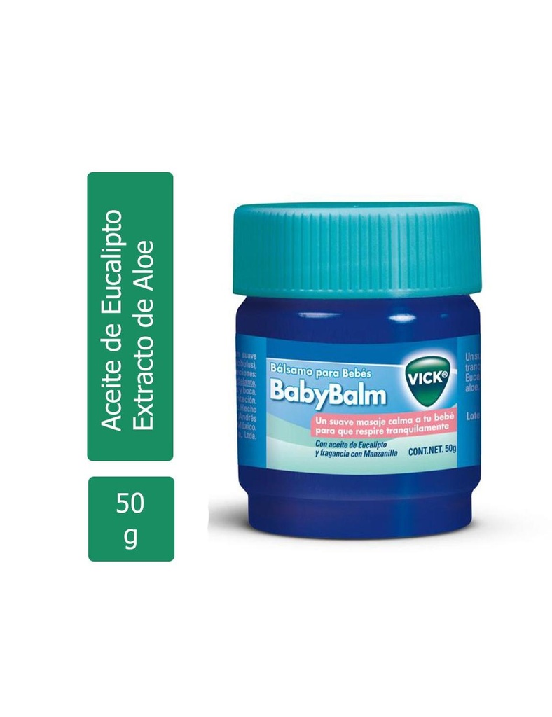 Vick BabyBalm Bálsamo Para Bebés 50 G 