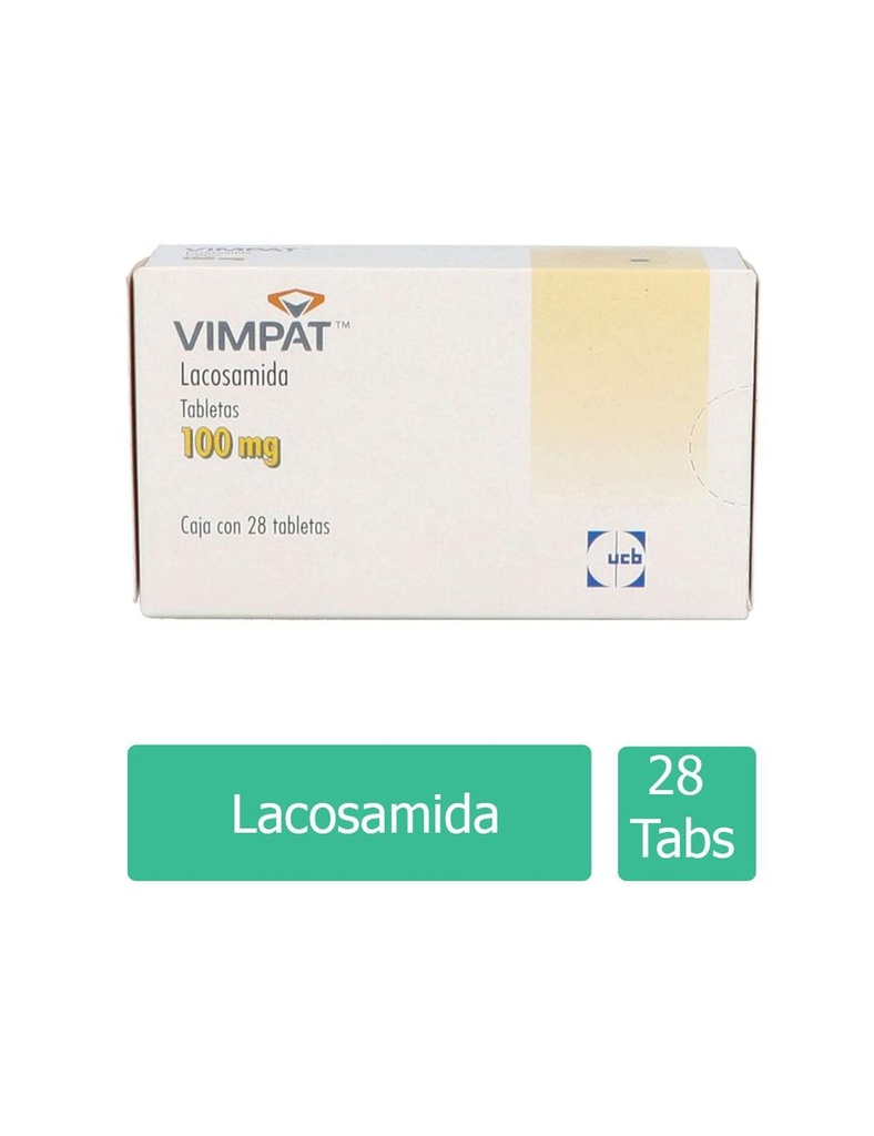 Vimpat 100 Mg 28 Tabletas 