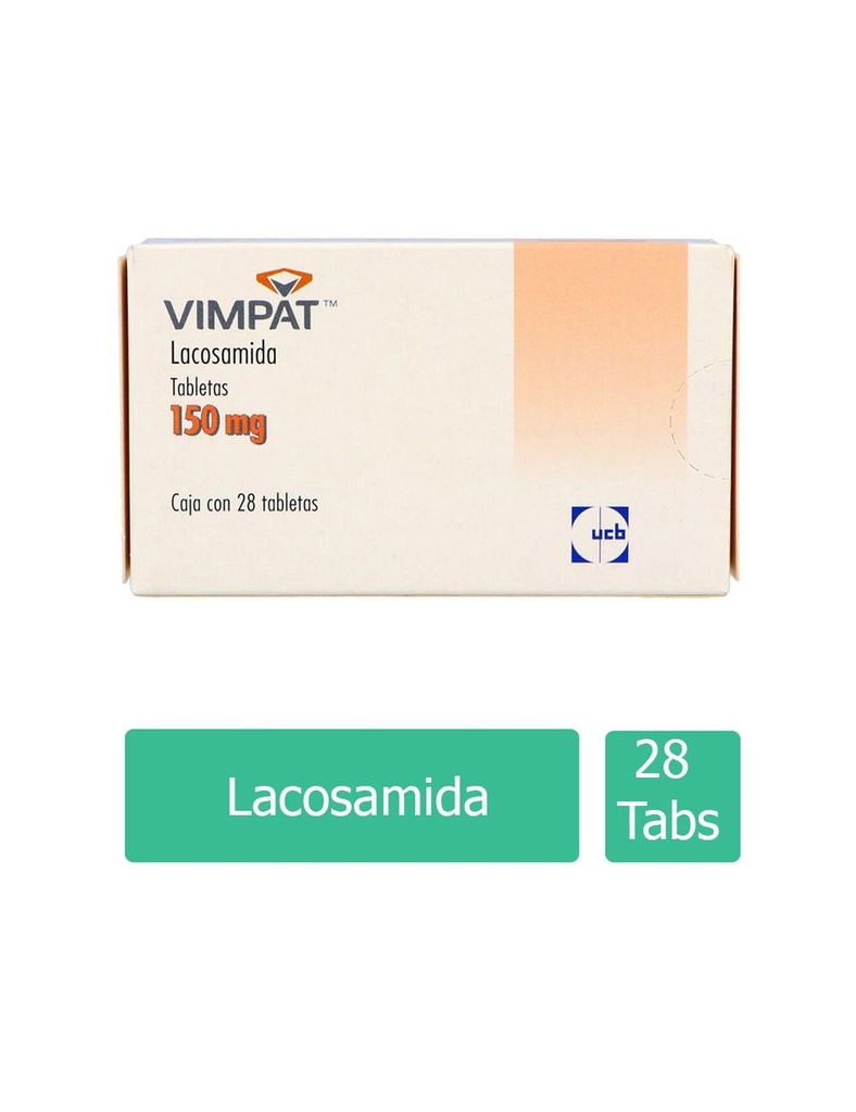 Vimpat 150 Mg 28 Tabletas 