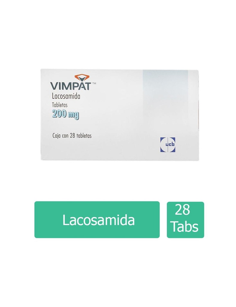 Vimpat 200 Mg 28 Tabletas 
