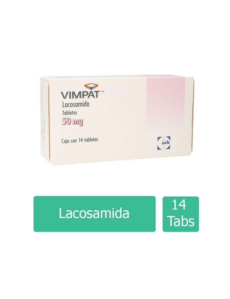 Vimpat 50 Mg 14 Tabletas 