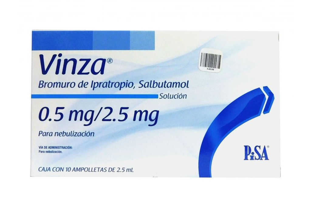 Vinza 0.5/2.5 Mg 10 Ampolletas 2.5 Ml 