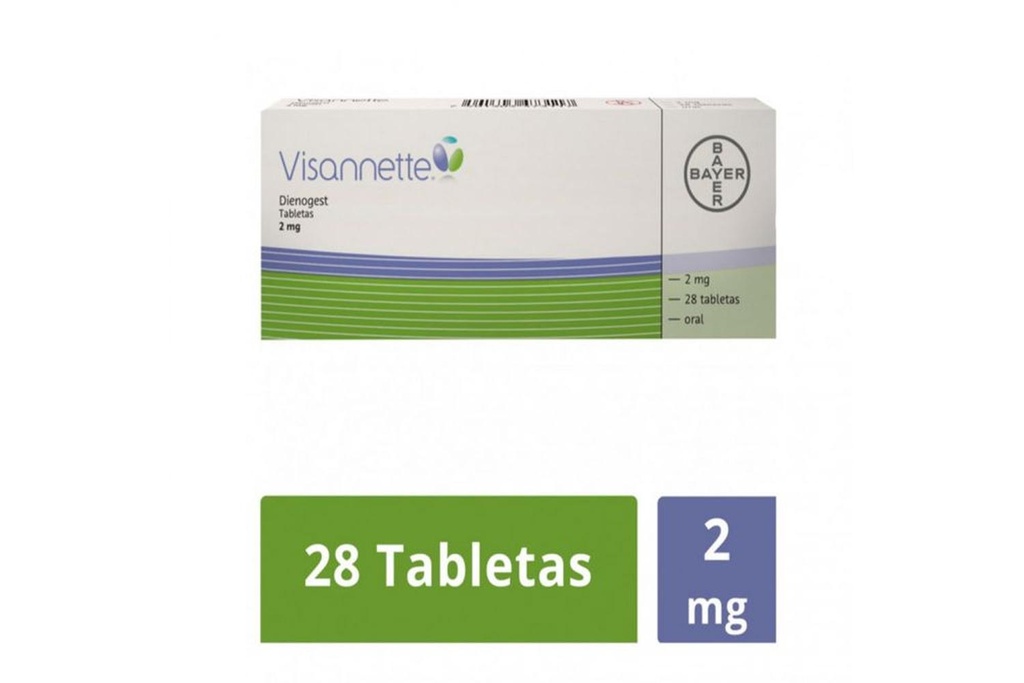 Visannette 2 Mg 28 Tabletas 