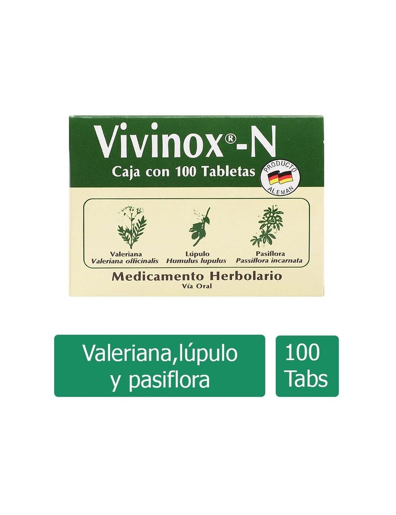 Vivinox N Caja Con 100 Tabletas