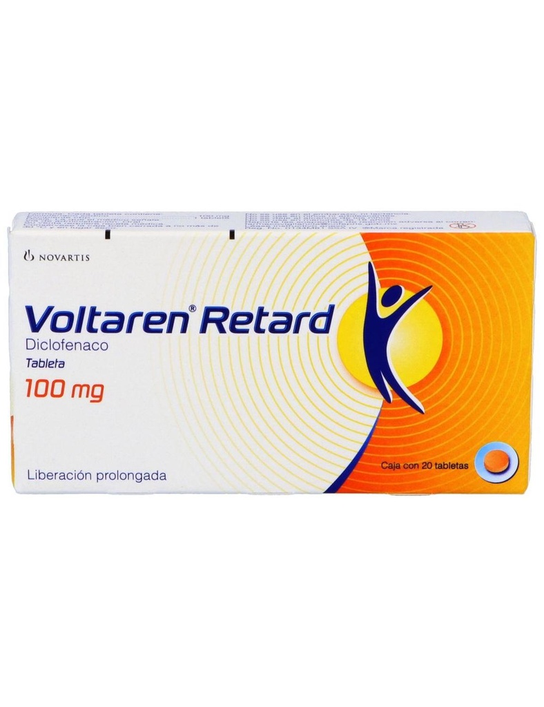 Voltarén Retard 100 Mg 20 Grageas 