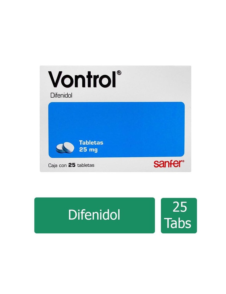 Vontrol 25 Mg 25 Tabletas 