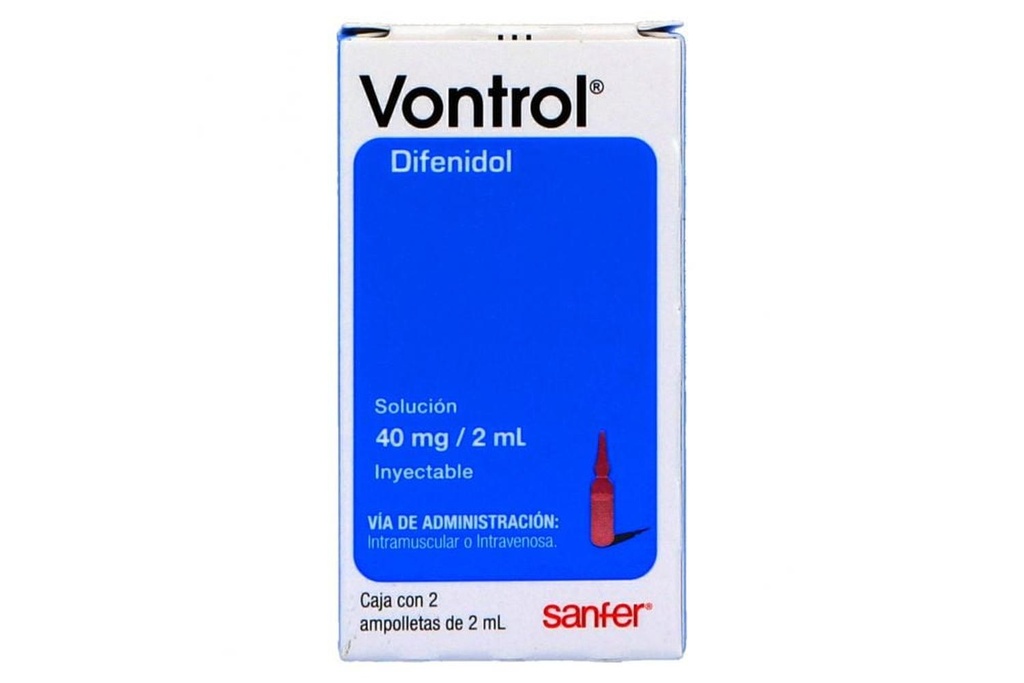 Vontrol 40 Mg Solución Inyectable 2 Ampolletas 2 Ml 