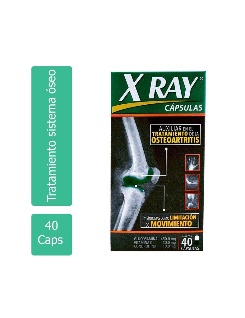 X Ray 450 Mg / 30 Mg / 10 Mg Caja Con 40 Cápsulas