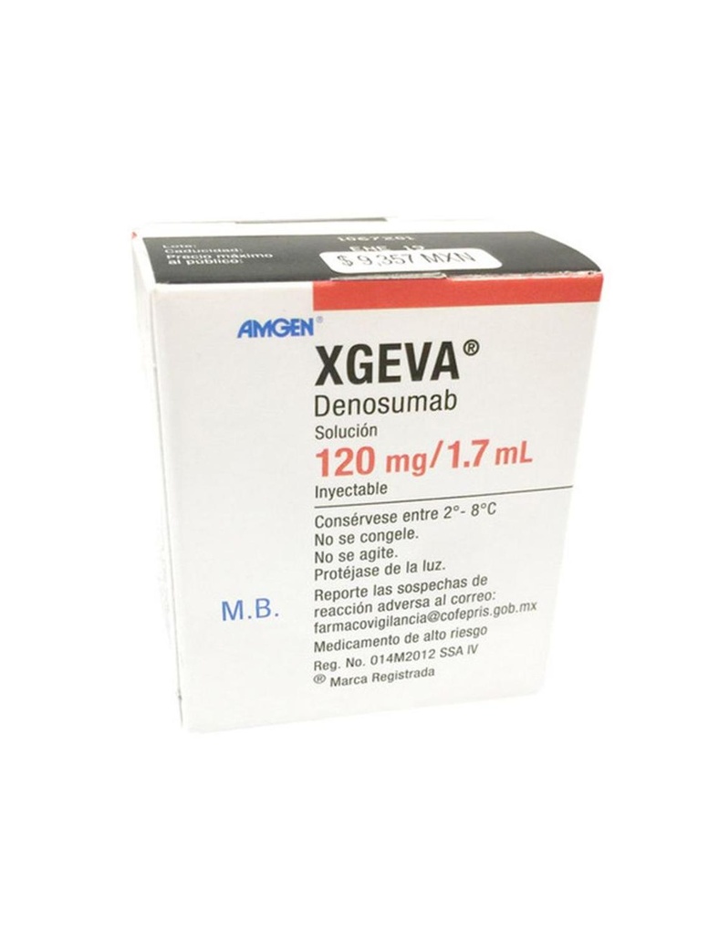Xgeva 120 Mg/ 1.7 Ml Solución Inyectable 