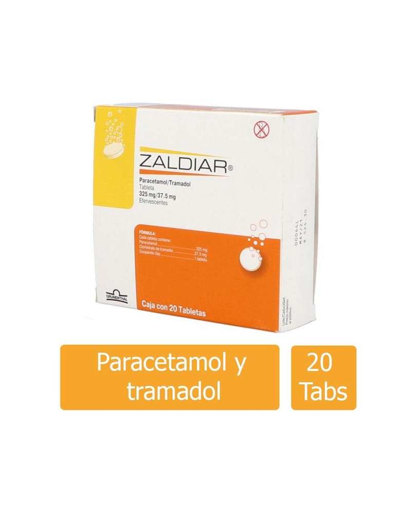 Zaldiar 325 / 37.5 Mg Efervescentes 20 Tabletas 
