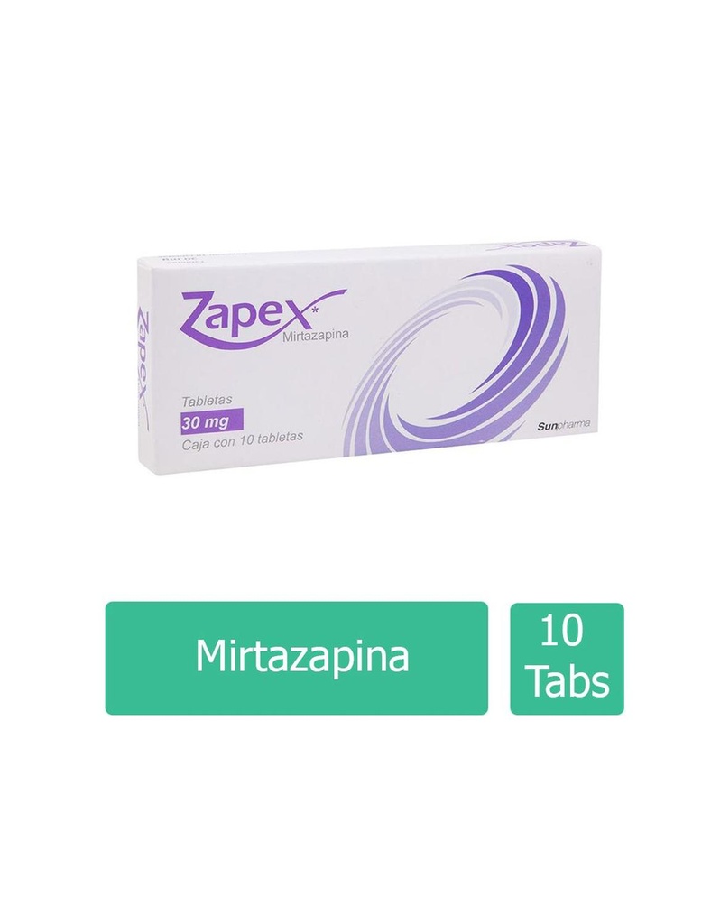 Zapex 30 Mg 10 Tabletas 