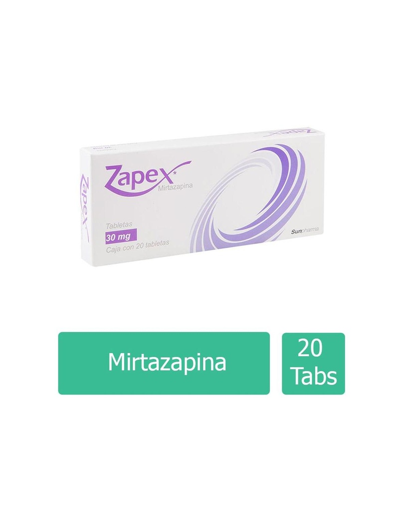 Zapex 30 Mg 20 Tabletas 