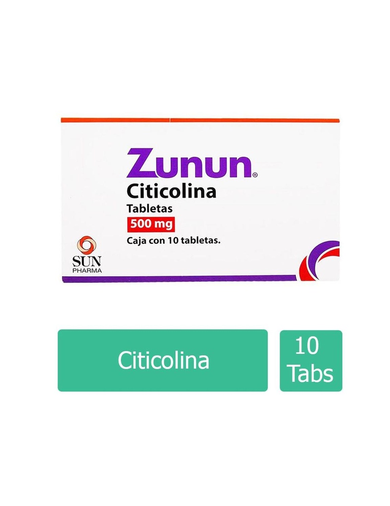 Zunun 500 Mg 10 Tabletas 
