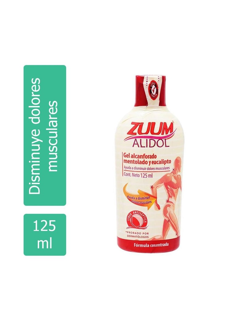 Alidol Zuum Dolor Gel Alcanforado 125 Ml 