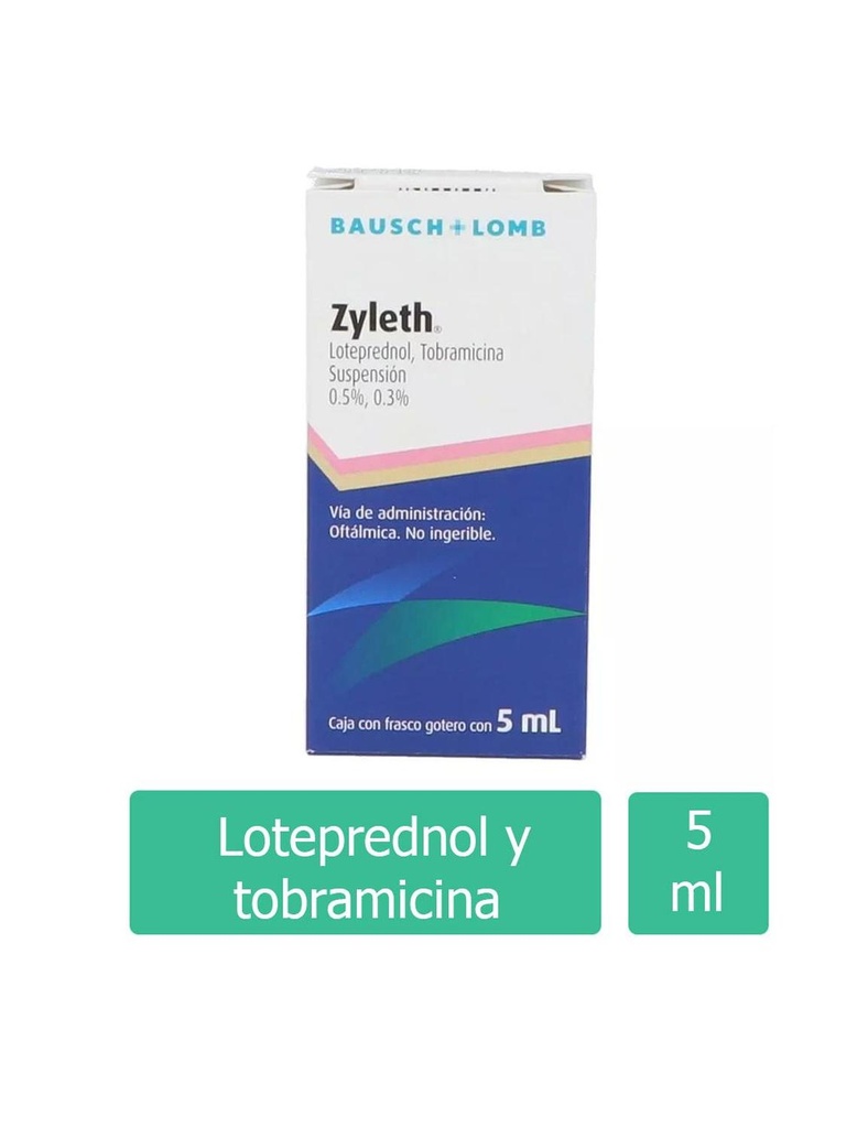 Zyleth 0.5%/0.3% Oftálmico 5 Ml Suspensión 