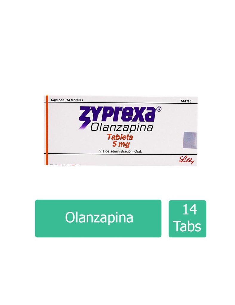 Zyprexa 5 Mg 14 Tabletas 