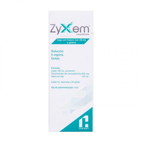 Zyxem 5 Mg Frasco Gotero 20 Ml 