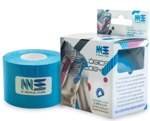 Cinta Medical Kinesi Azul 5 Cm X 5 M 