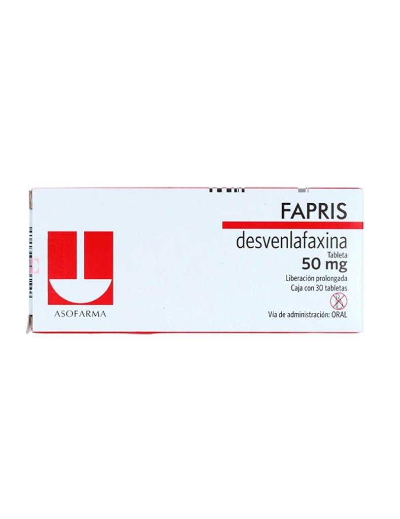 Fapris Liberación Prolongada 50 Mg 30 Tabletas 