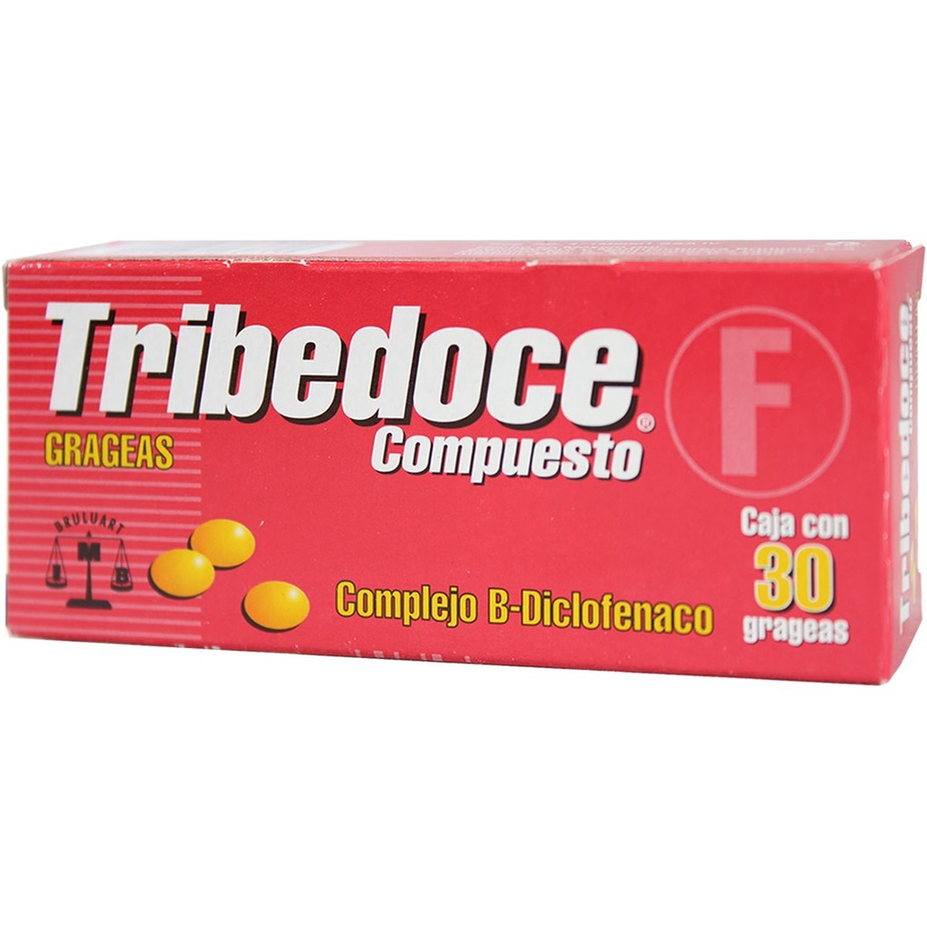 Tribedoce Compuesto 30 Grageas Genérico Brudifarma 