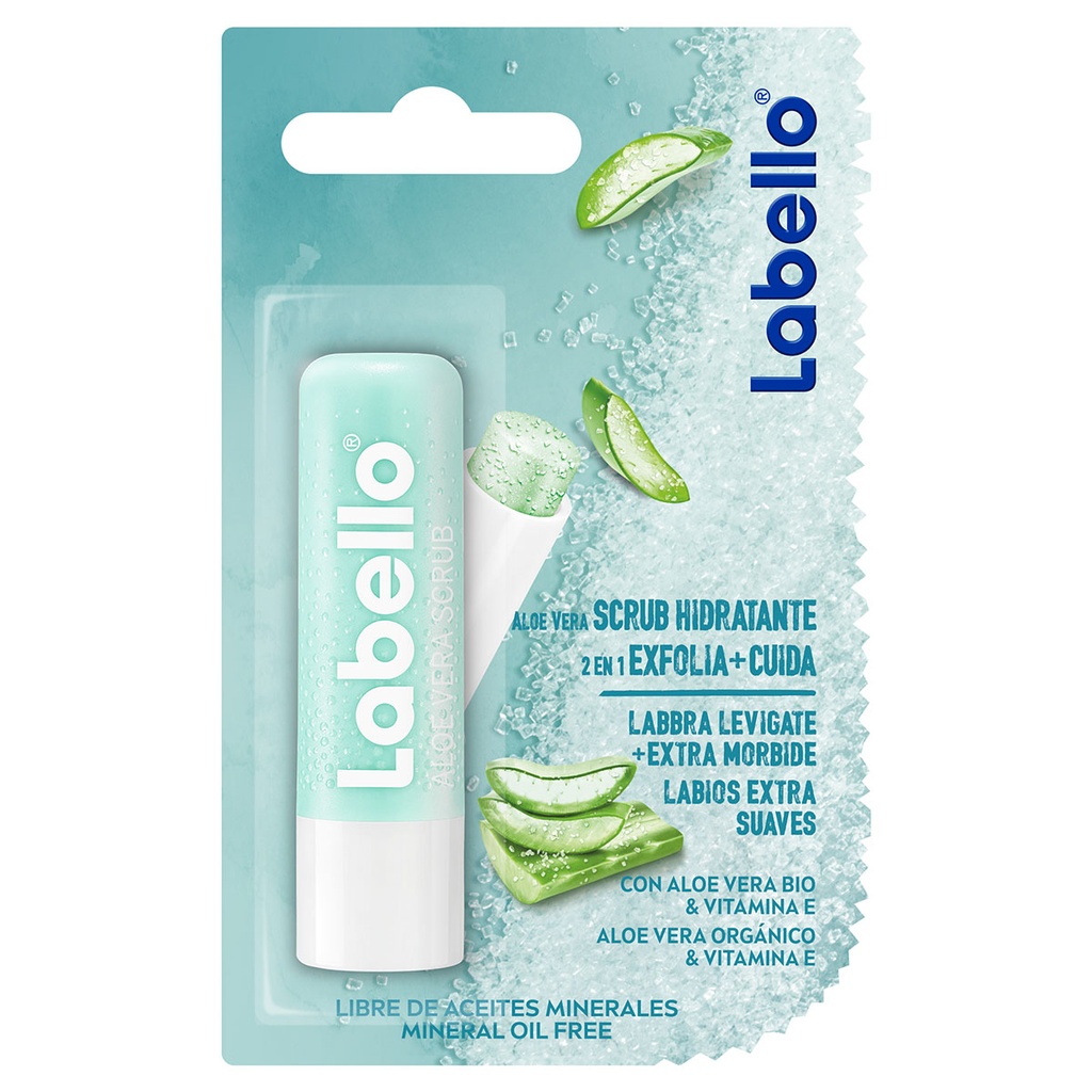 Pomada Labial Labello 2 En 1 Aloe Vera 4.8 G 