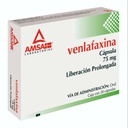 Venlafaxina Liberación Prolongada 75 Mg 20 Cápsulas Genérico Amsa 