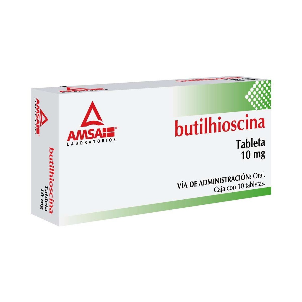 Butilhioscina 10 Mg 10 Tabletas Genérico Amsa