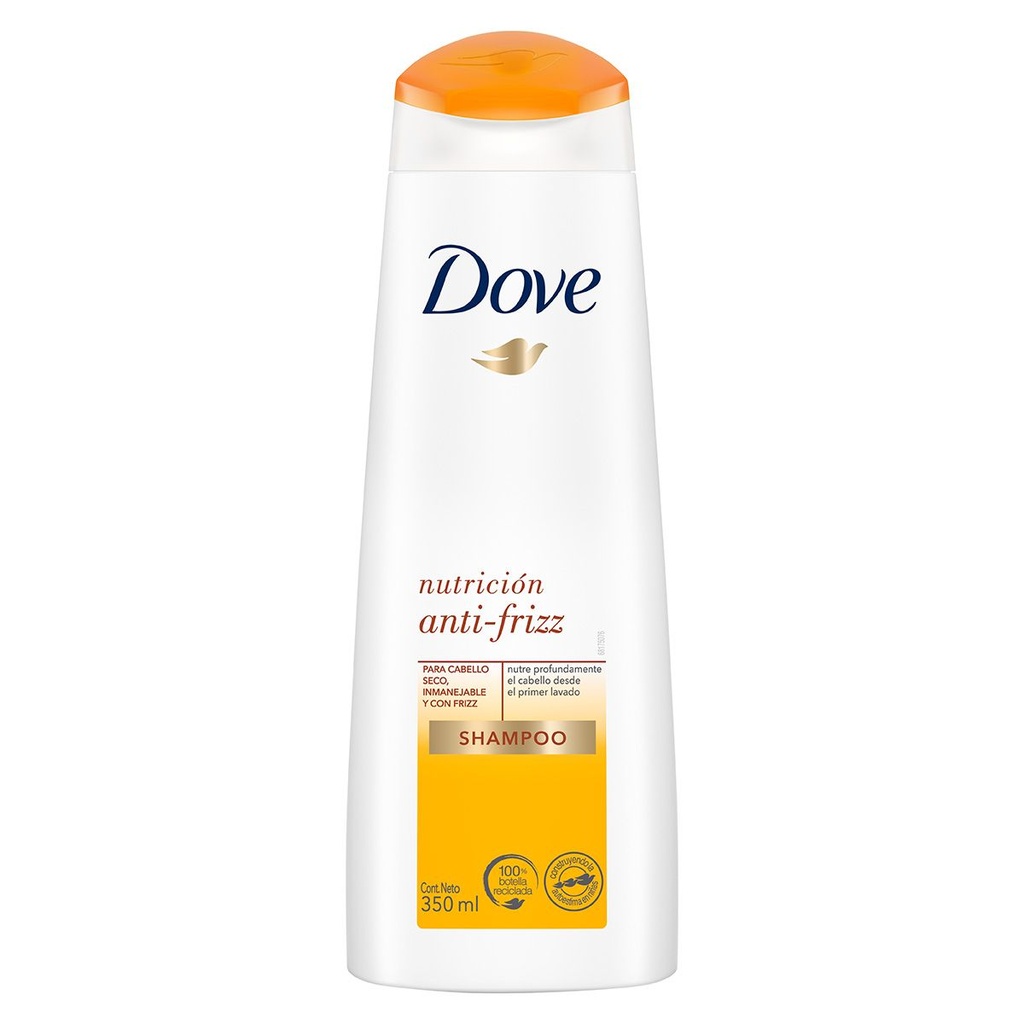 Shampoo Dove Nutrición Anti Frizz 350 Ml 