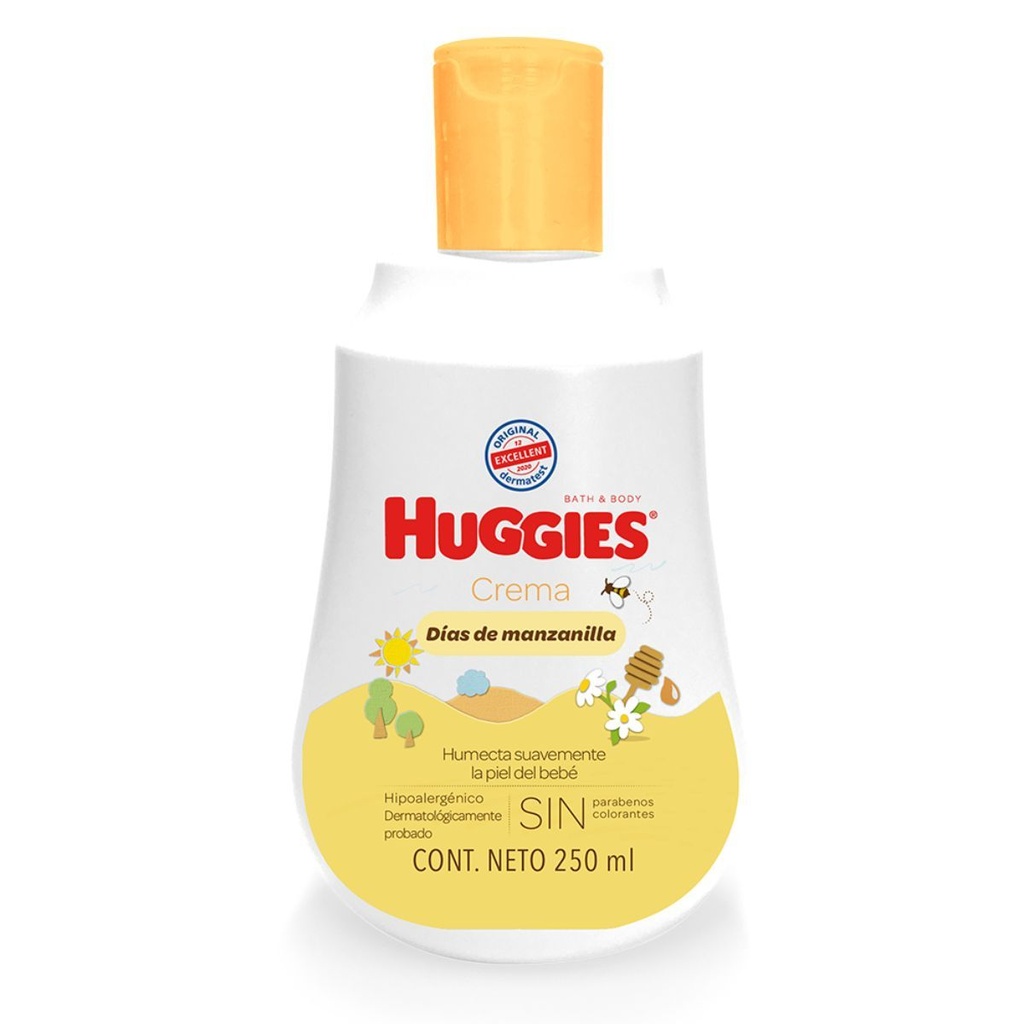 Crema Huggies Cuidado Claro 250 Ml 